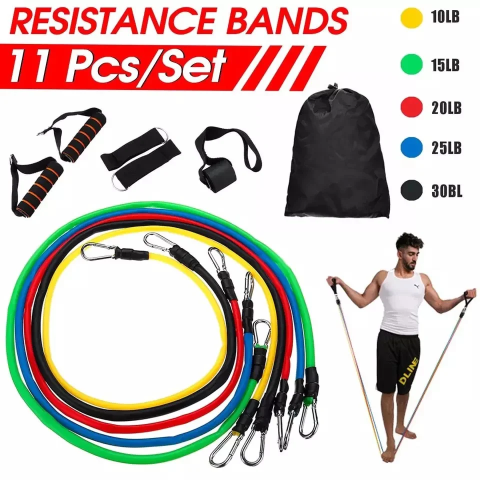 11pcs/set Gym Resistance Band