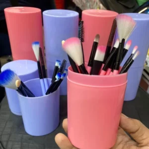 12PCS Makeup Brush Set With Storage Barrel