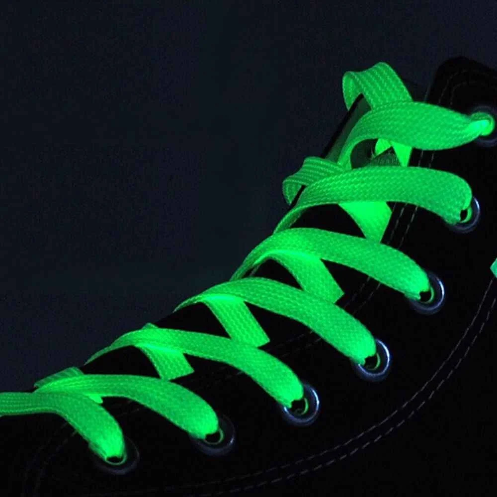 1pair Luminous Glow in The Dark Shoelaces For Boys & Girls
