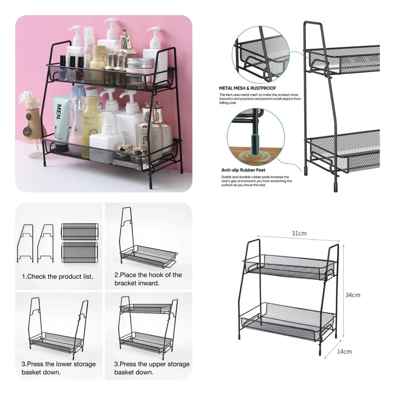 2 Layer Iron Stand