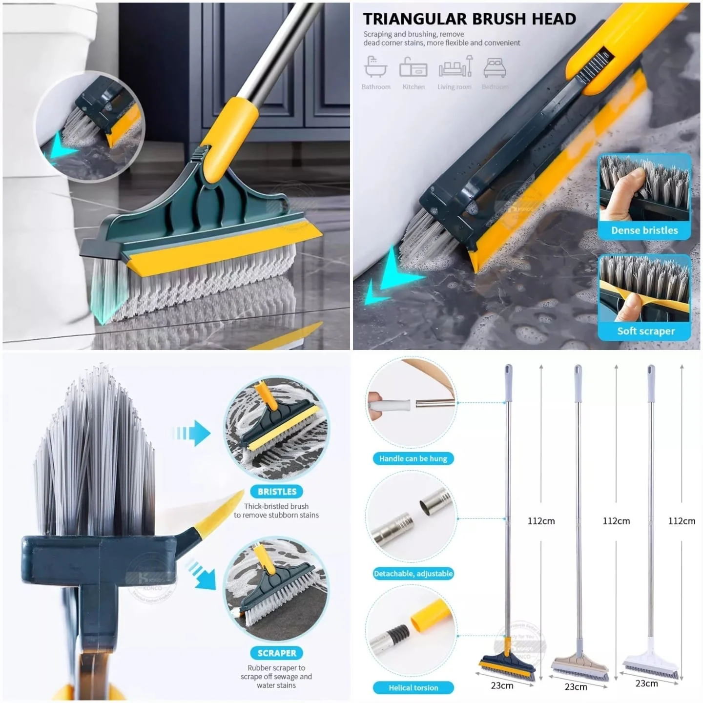 2 in 1 Brush Viper Mop