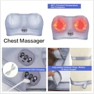 Chest Massager For Women Rechargeable