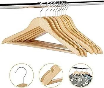 China Quality Wooden Pants Hanger Pack Of 3