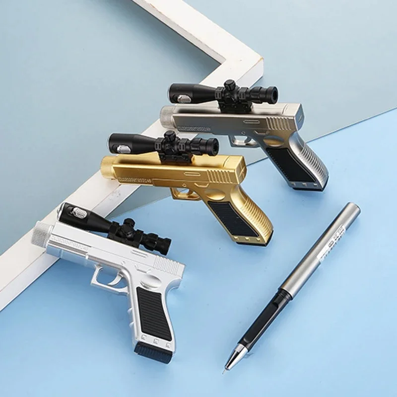Creative Gun Shape Gel Pen With LED Light Sniper Gun Pen (Each)