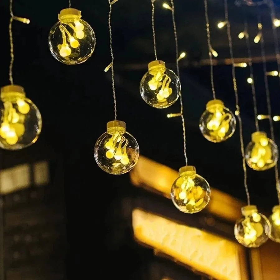 Fairy Lights Holiday Decorative LED Curtain Light String Led Light Christmas Outdoor Garden Wedding Party Navidad Decoration