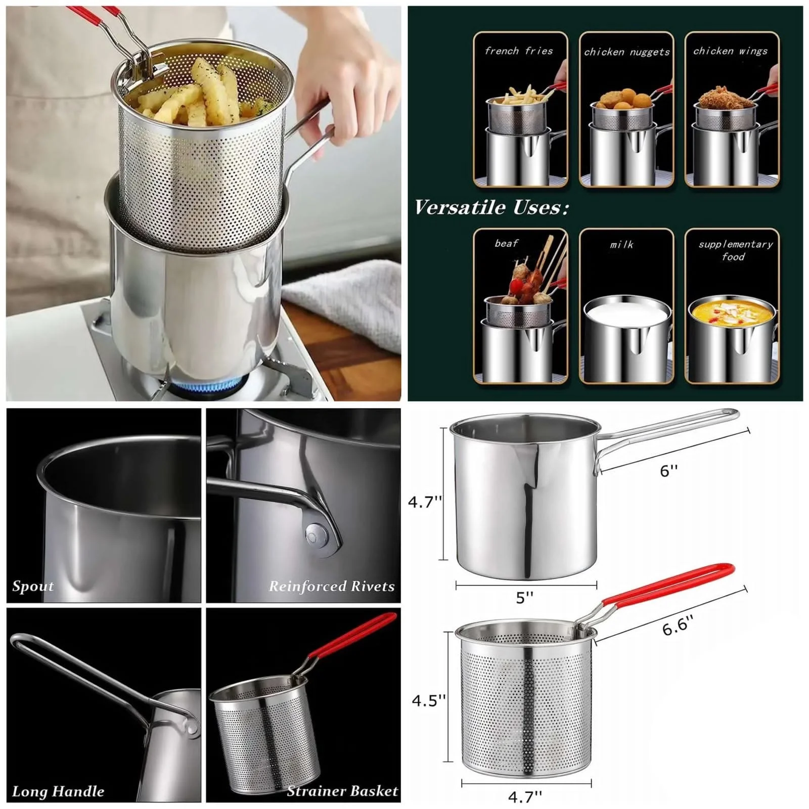 Fryer Pot With Stainer (Imported)