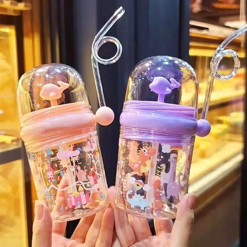 Funny Whale School Water Bottle