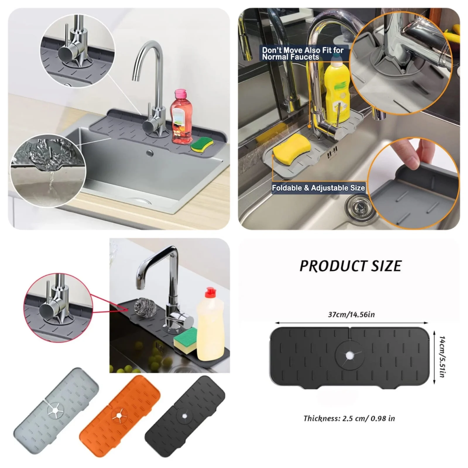 Kitchen Faucet Absorbent Matt (Random Colours)