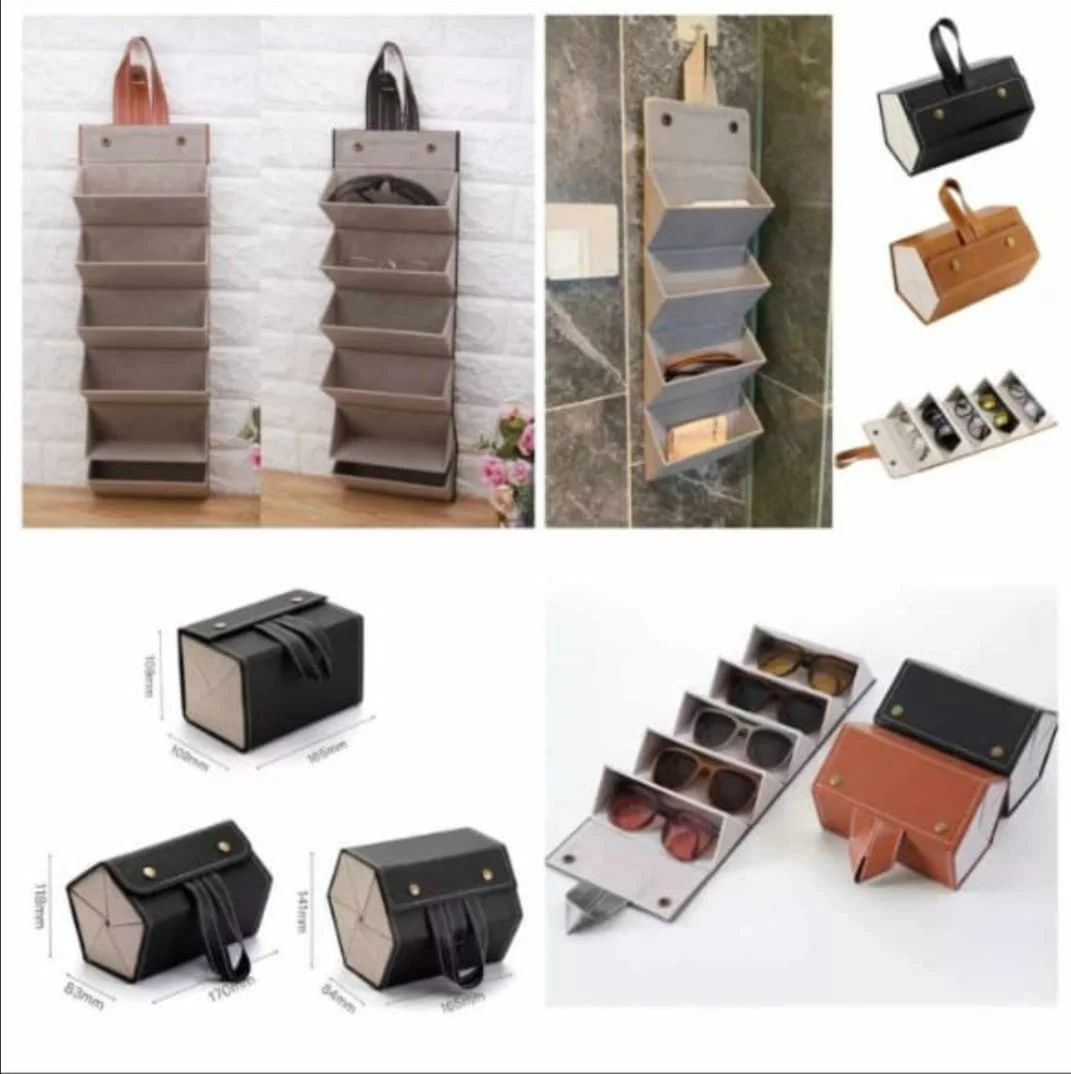Leather Sun Glasses Organizer (5 slot)