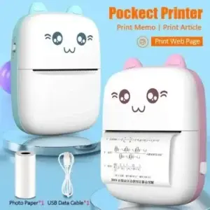 Mini Portable Printer With One Paper Roll (Original import product)