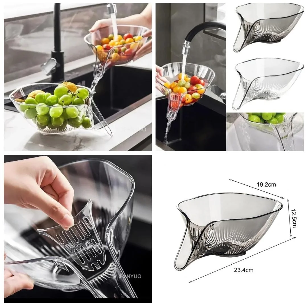Multifunctional washing drain basket