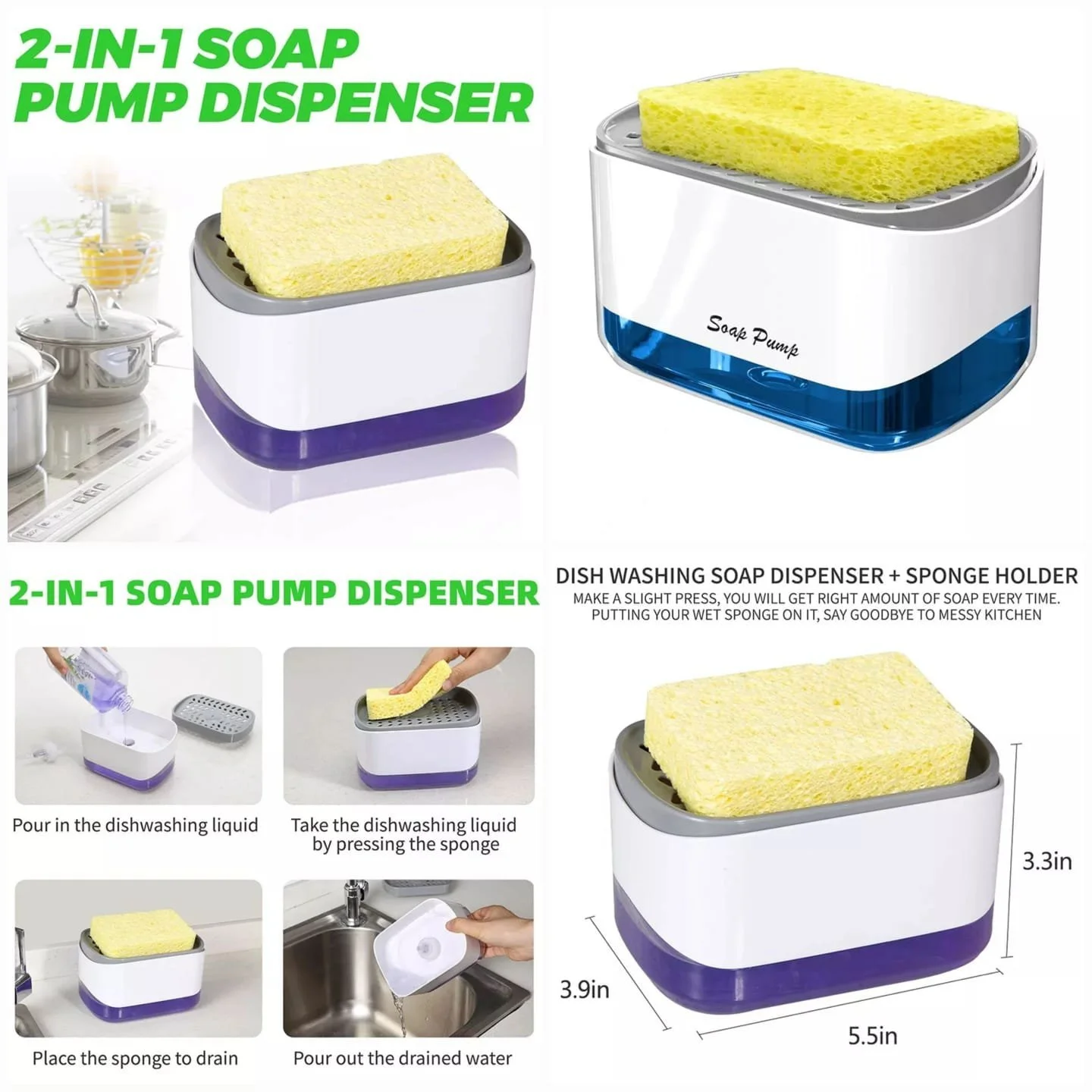 New Soap Pump Dispenser (Box Packing) Premium Quality