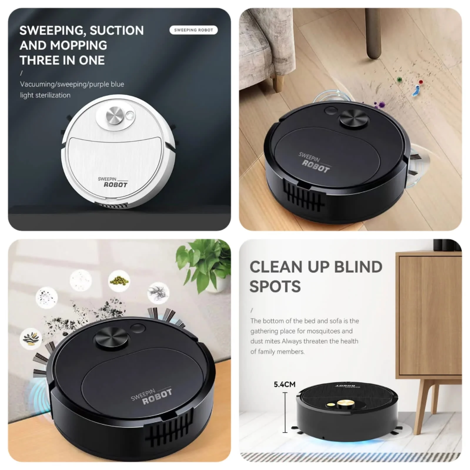 Sweeping And Vaccum Robot (Box Packing) Random Colours