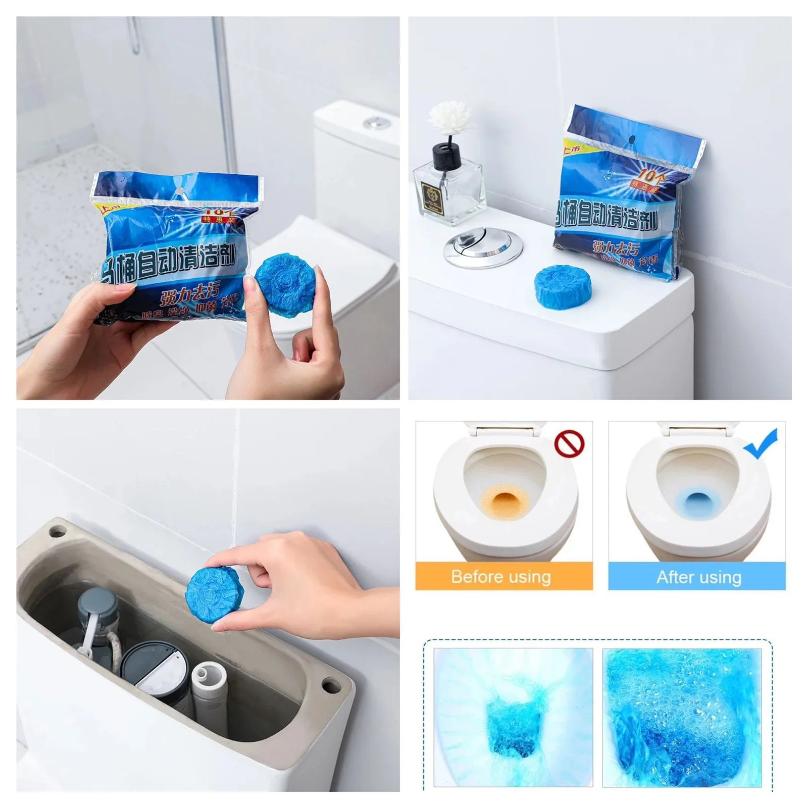 Toilet Cleaner Tablets (Pack of 10)