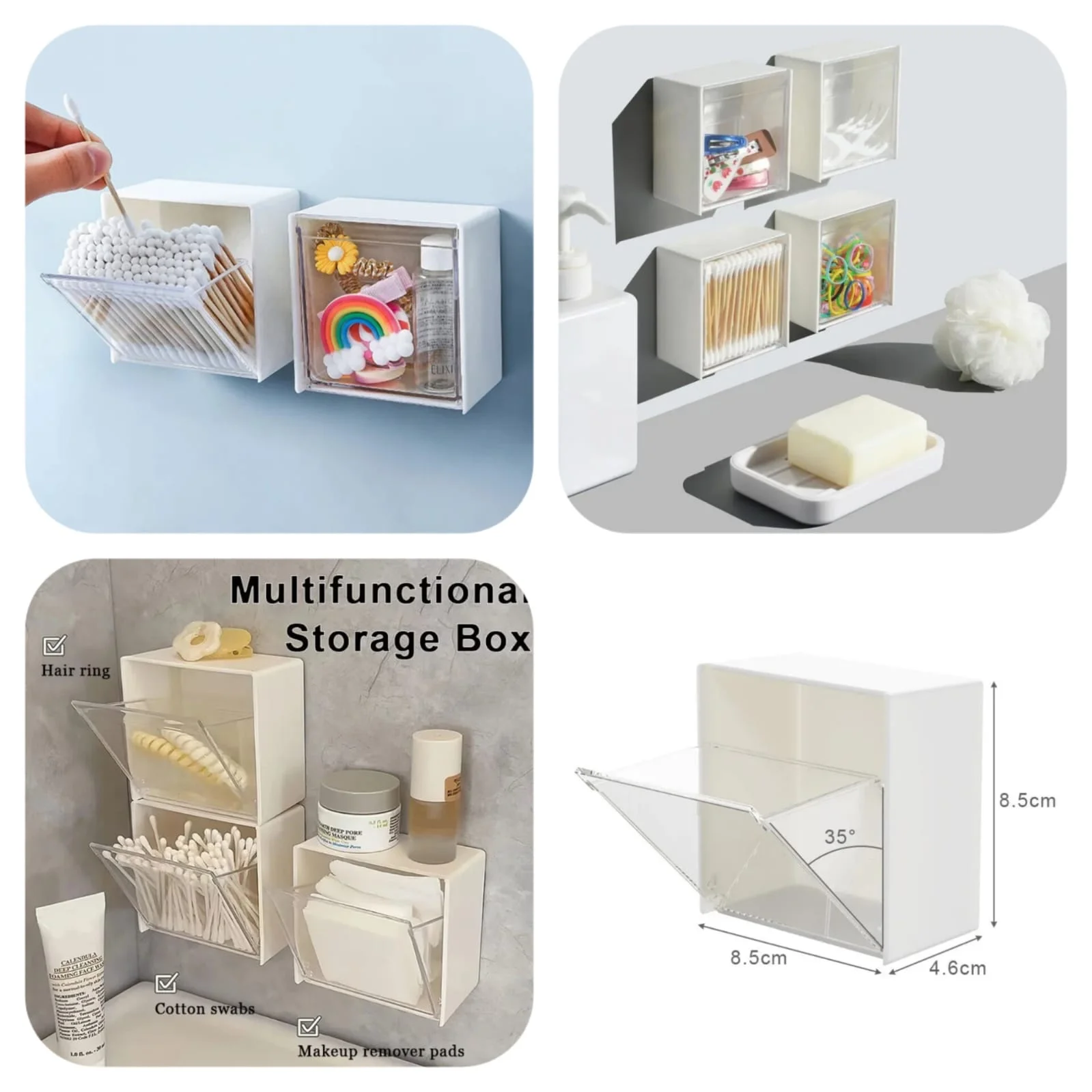 Wall-Mounted Flip-top Organizer