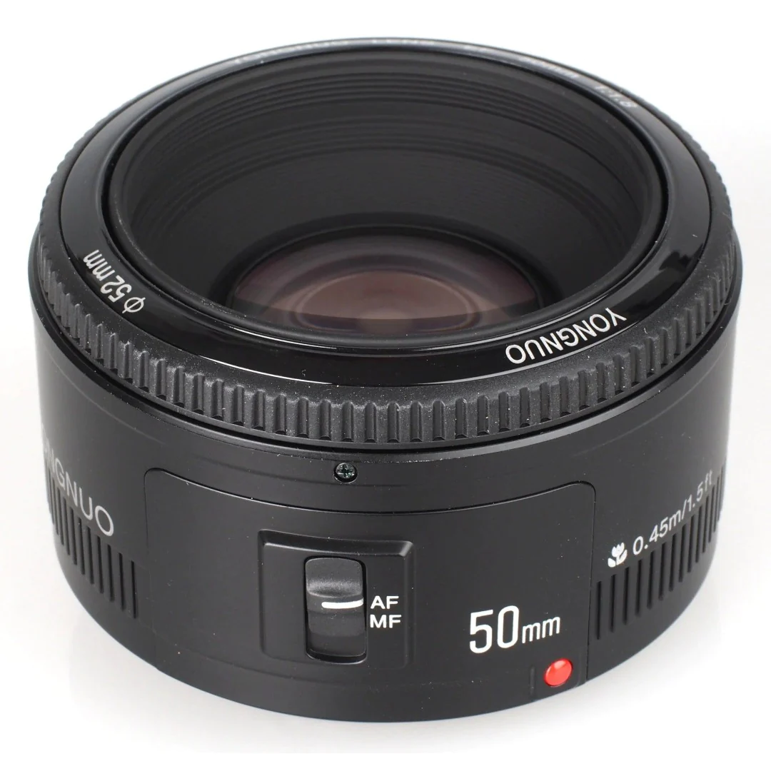 Yongnuo YN 50mm F1.8 Lens for Canon EF – Prime Lens with Bright Aperture and AF/MF Switch
