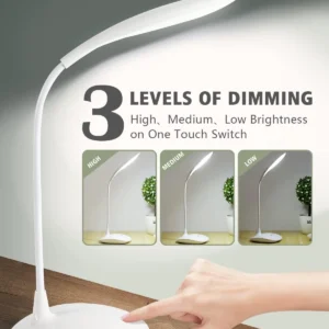 Desk Lamp, Portable Touch Control Eye Protection Table Light