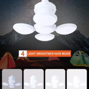 Solar LED Camping Light USB Rechargeable Bulb For Outdoor Tent Lamp