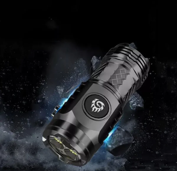 Three-Eyed Monster Mini Flashlight Flash Super Power Waterproof Camping Light
