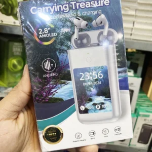 Carrying Treasure ANC/ENC Earbuds + 8000mAh Powerbank with LED Display