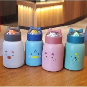 Cute Cat Shape Insulated Glass Water Bottle