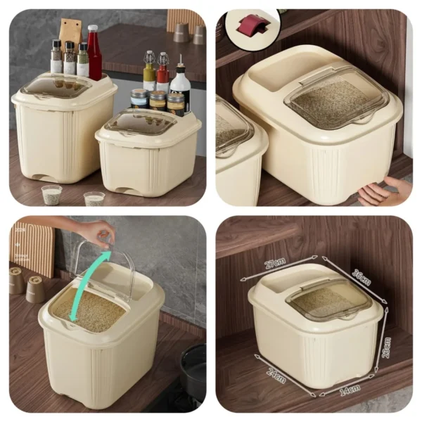 New 10 KG Rice Container